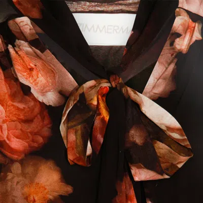 Zimmermann Hypnotic Ruffled Blouse In Black