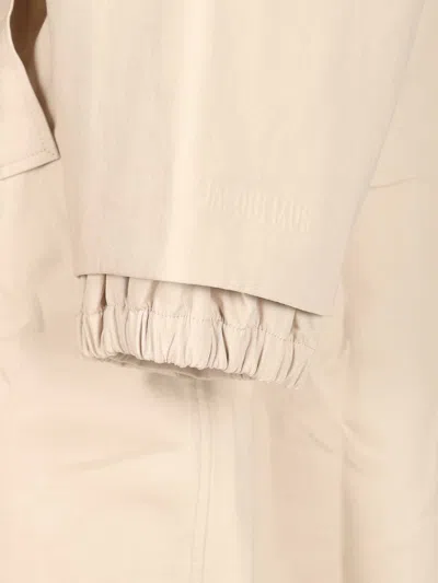Jacquemus Trapezi Trench Coat Coats White In Neutral