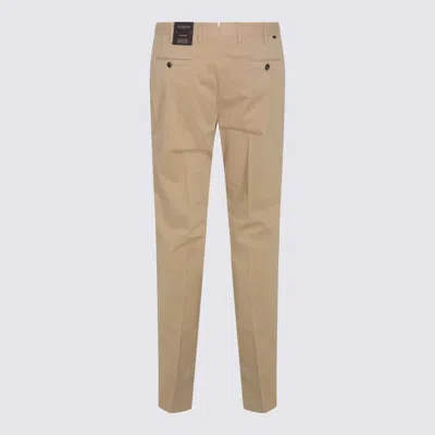 Incotex Relaxed Trousers With Pleated Front And Pockets In Neutral