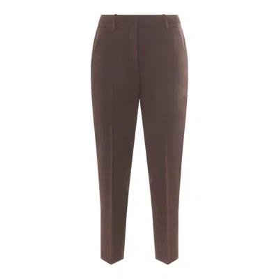 Incotex Elastic-waist Trousers In Brown