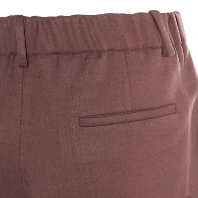 Incotex Elastic-waist Trousers In Brown