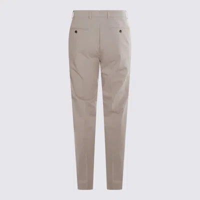 Incotex Beige Cotton Pants In Neutral