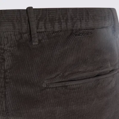 Incotex Casual Trousers With Pockets And Loops In Gray