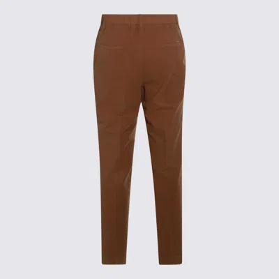 Incotex Comfortable Trousers Featuring Elastic Waistband In Brown