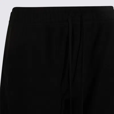 Thom Krom Drawstring Wool Trousers In Black