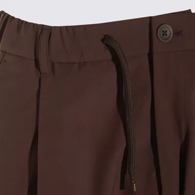 Herno Trousers Blacks And Greys In Brown