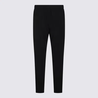 Herno Relaxed Fit Trousers Button Detail In Black
