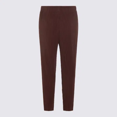 Issey Miyake Trousers Brown In Brown