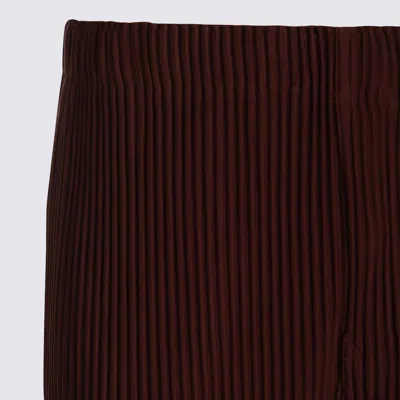 Issey Miyake Trousers Brown In Brown