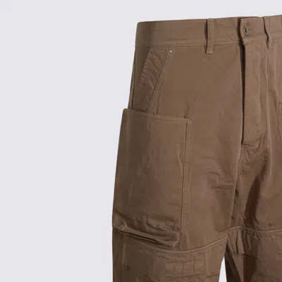 Rick Owens Drkshdw Stefan Wide Leg Cargo Pants In Brown