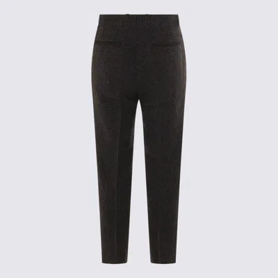 Auralee Pantaloni Gray Brown Hairline In Brown