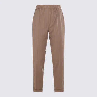 Antonelli Trousers Light And Natural In Brown