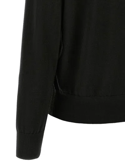 Dries Van Noten Long-sleeved Polo Sweater