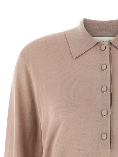 Dries Van Noten Tuno Polo Shirt In Pink