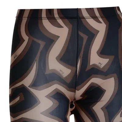 Pucci Sheer Abstract Patterned Hosiery With Elastic Waistband In Multi