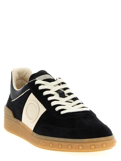 Valentino Black/ivory Upvillage Sneakers In Black