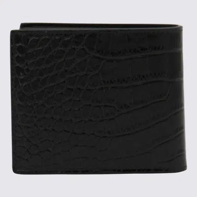 Tom Ford Crocodile Leather Wallet Wallets And Card Holders Brown In Black