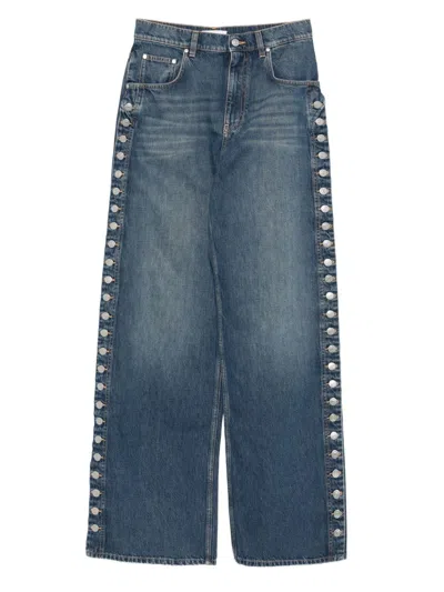 Stella Mccartney Loose Fit Denim Trousers In Blue
