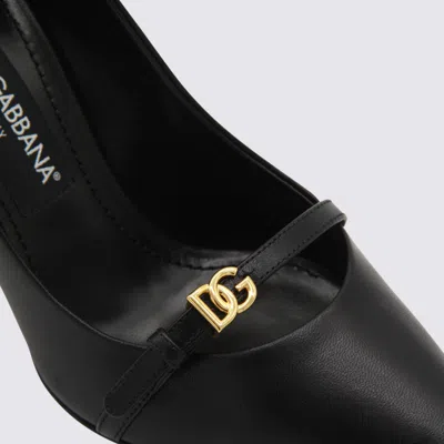 Dolce & Gabbana 90mm Leather Pointed-toe Pumps In Black