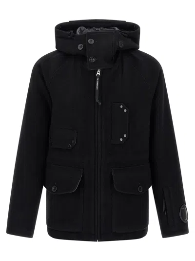 C.p. Company C. P. Company Wool Jacket In Black