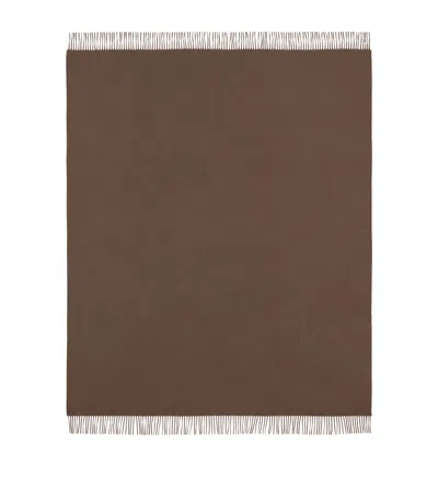 Begg X Co Cashmere Arran Solid Throw In Brown