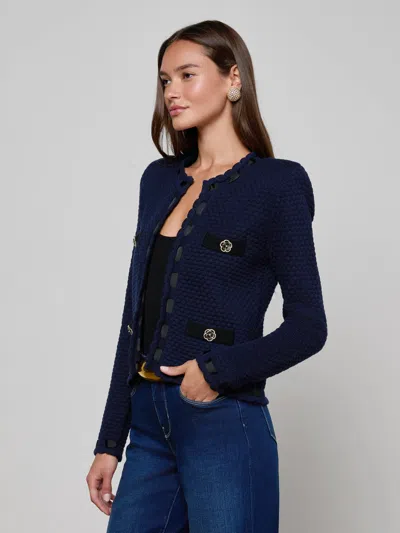 L'agence Astor Cardigan In Black