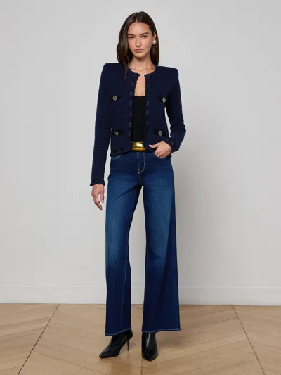 L'agence Astor Cardigan In Black
