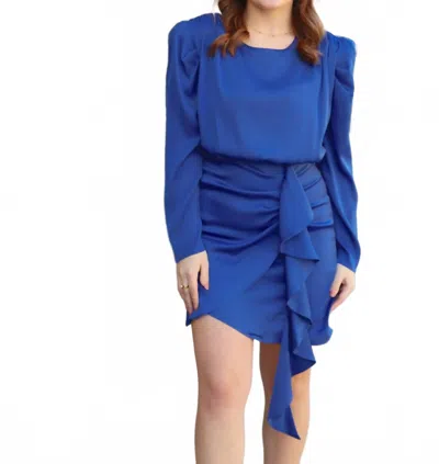 Sincerely Ours Sandra Dress In Deep Cobalt In Blue
