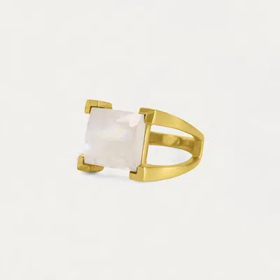 Dean Davidson Women's Mini Plaza Ring In Gold/moonstone In Gold