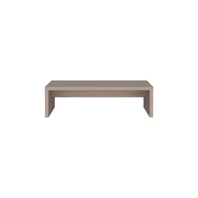 Depot E-shop Elim Desk With 1 Shelf, White Oak In Brown