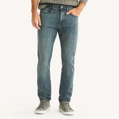 Nautica Mens Athletic Slim Stretch Denim In Blue