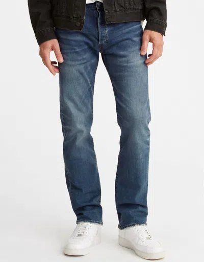 Levi's 501 Original Regular Fit Straight Leg Jeans In Unicycle In Blue