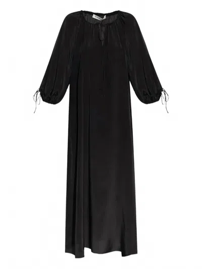 By Malene Birger Lily V-neck Maxi Dress In Black In Black