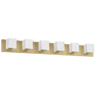 Dainolite 6lt Halogen Vanity, Agb, Wh Glass In White