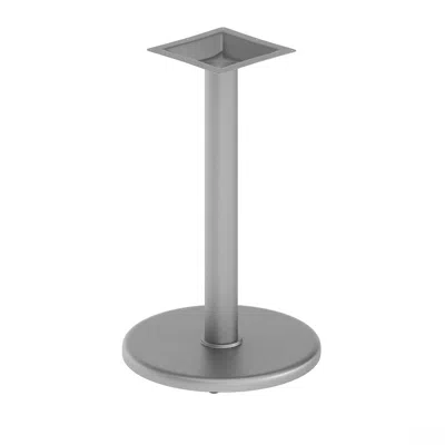 Flash Furniture 18'' Round Restaurant Table Base With 3'' Dia. Table Height Column, Silver In Gray