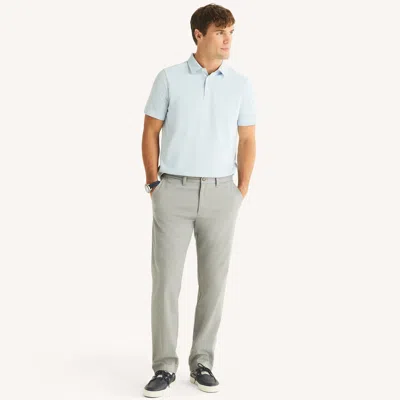 Nautica Mens Navtech Striped Polo In Blue