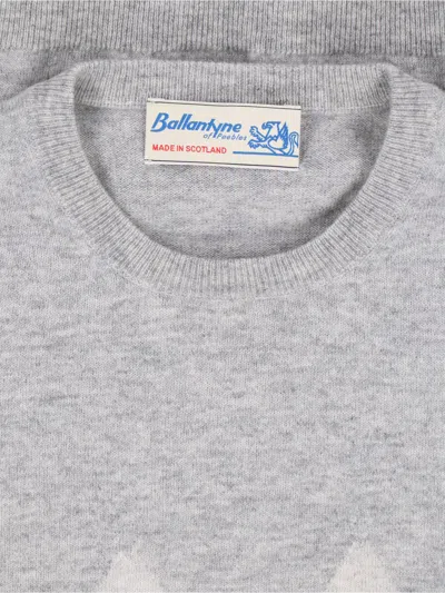 Ballantyne Cashmere Sweater In Gray
