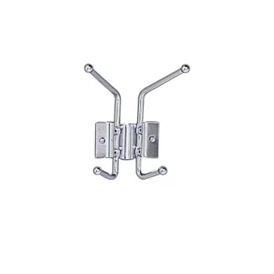 Safco Wall Rack Coat Hook, 2-hook (qty. 12) In Gray