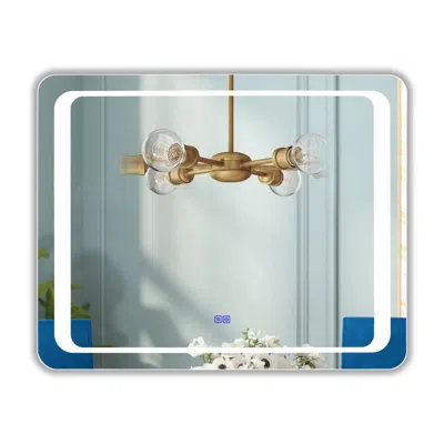 Chloelighting Luminosity Back Lit Rectangular Touchscreen, Led Mirror 3 Color Temperatures 3000k-6000k 39" Wide