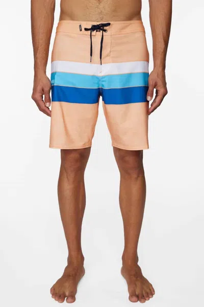 O'neill Men's Hyperfreak Heist Line Boardies In Cantalope In Neutral