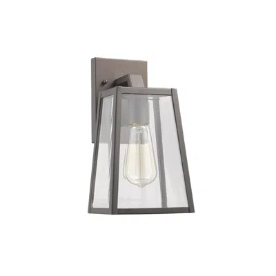 Chloelighting Leodegrance Transitional 1 Light Rubbed Bronze Outdoor Wall Sconce 11" Height