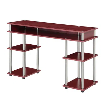 Convenience Concepts Designs2go No Tools Student Desk With Shelves, R4-0539