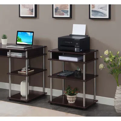 Convenience Concepts Designs2go No Tools Printer Stand With Shelves