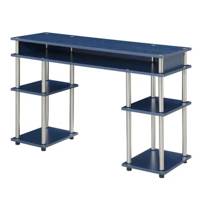 Convenience Concepts Designs2go No Tools Student Desk, Cobalt Blue