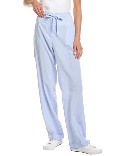 Officine Generale Miranda Stripe Pant In Blue