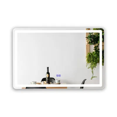 Chloelighting Chloe Lighting- Luminosity Back Lit Rectangular Touchscreen Led Mirror 3 Color Temperatures 3000k-60