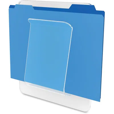 Deflecto Stand-tall Wall File - 10.6" Height X 9.3" Width X 1.8" Depth - Unbreakable, Stackable - Cl In Blue