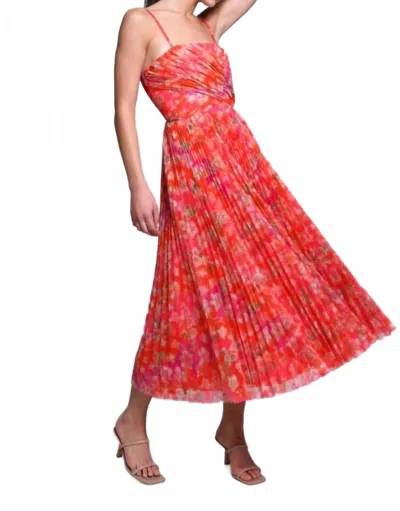 Hutch Quinn Midi Gown In Mixed Bouquet Floral In Multi