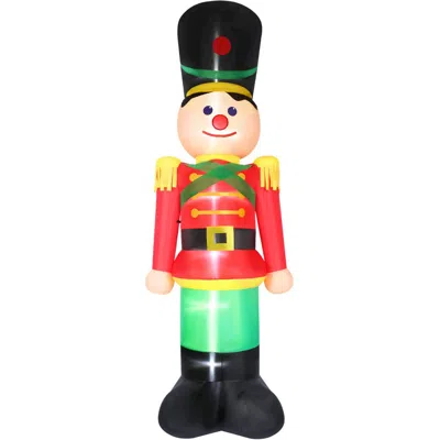 Fraser Farm Hill 12ft Inflatable Nutcracker W/ Lights In Multi