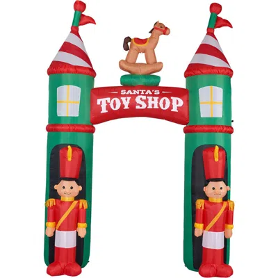 Fraser Farm Hill 10ft Inflatable Nutcracker Arch With Lights In Multi